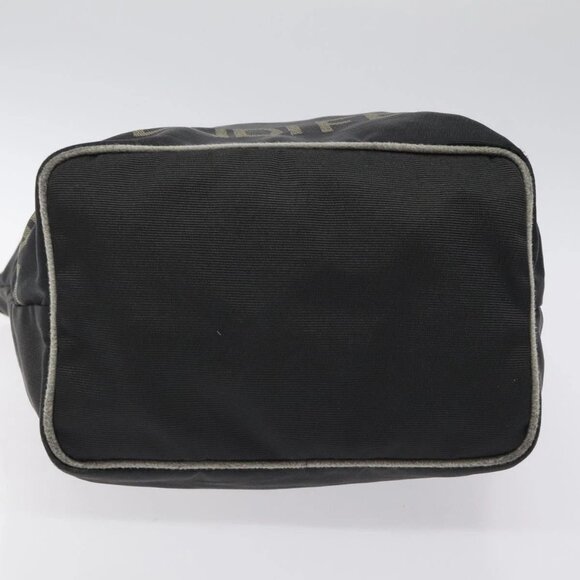 FENDI Hand Bag Nylon Black Gold Auth ep9113 - Picture 7 of 16